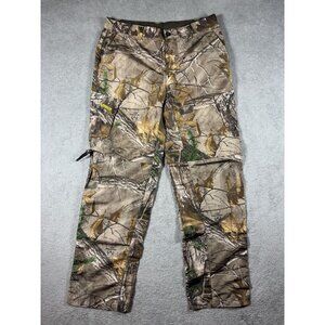 Magellan Outdoors Convertible Cargo Pants Boys XL 18/20 Brown Realtree Camo Hunt